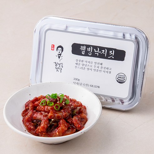 김정숙젓갈 웰빙낙지젓, 300g, 1개