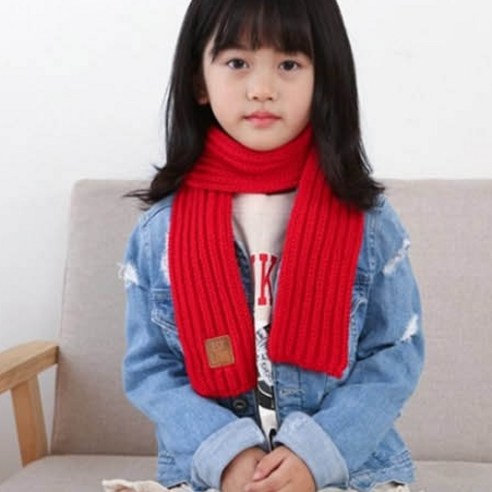 아동용 퓨샵 니트 쁘띠 머플러