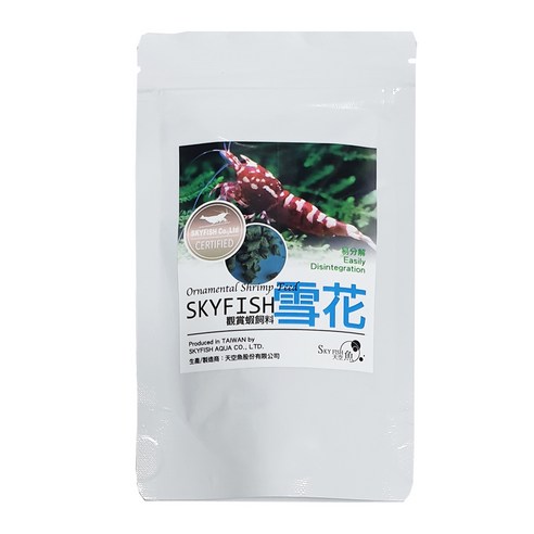 스카이피쉬 쉬림프 설화 사료, 50g, 1개