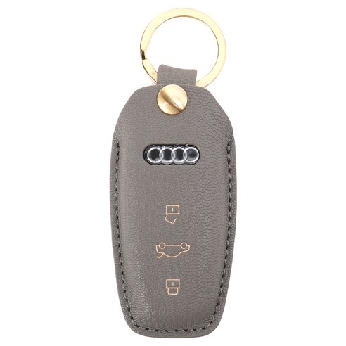 바슬리 아우디 A6 A7 2020년~ 크리스페 가죽 스마트 키케이스, 에땅(키케이스), 금(키링), AD023