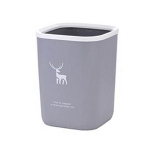 FTSY 귀여운 휴지통 12L, 네이비 사슴, 1개