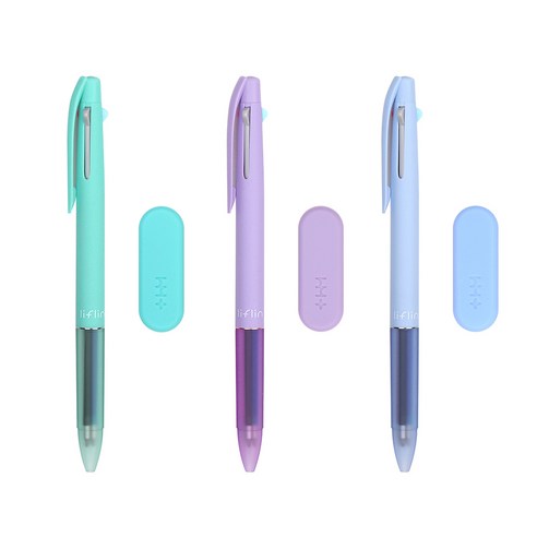 리플린 지워지는 3색펜 0.5mm 3종 세트, 민트, 퍼플, 블루, 1세트