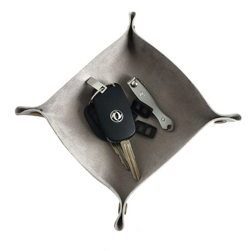 가죽 심플 수납 트레이, 05 회색