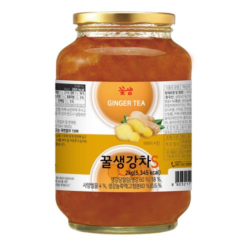 꽃샘 꿀생강차 S, 2kg, 1개입, 1개
