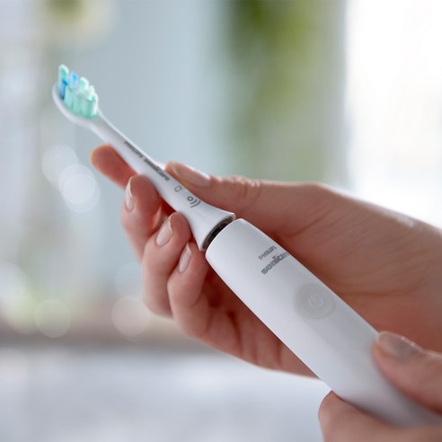 필립스 소닉케어 3100 시리즈 음파 전동칫솔, HX3671/23, 화이트, 1개