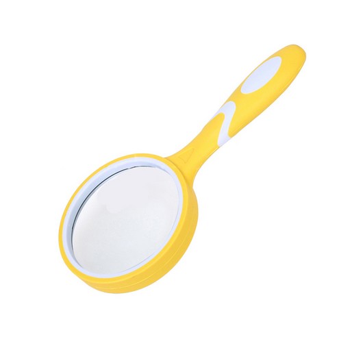 미화부장 휴대용 10배 고화질 돋보기 50mm, 03 옐로우화이트, 1개