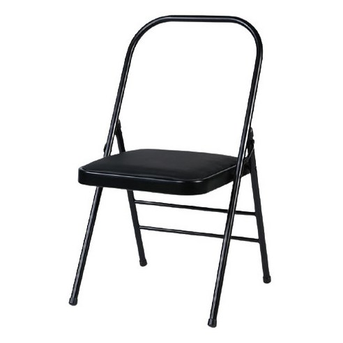 리온 요가 필라테스 전문 접이식 의자 SI163, 블랙