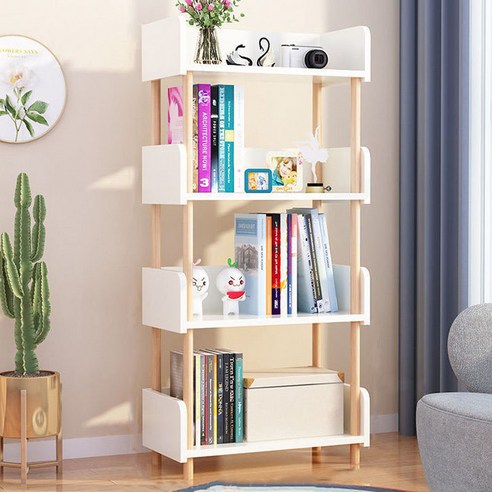 따니네 샹스 다용도 수납선반 4단 40cm BGN137, 화이트