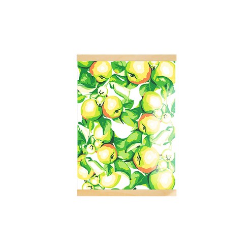 아트조이 DIY 행잉 명화그리기 족자형 30 x 40 cm, 싱그러운 사과, 1개