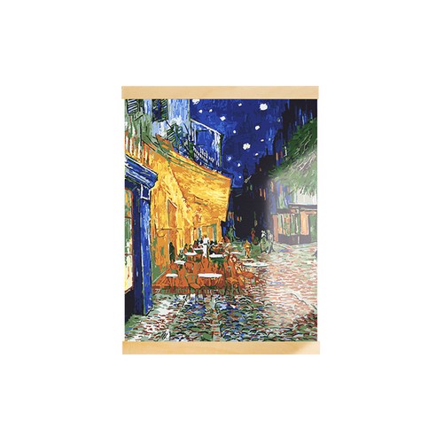 아트조이 DIY 행잉 명화그리기 족자형 40 x 50 cm, 밤의 카페테라스, 1개
