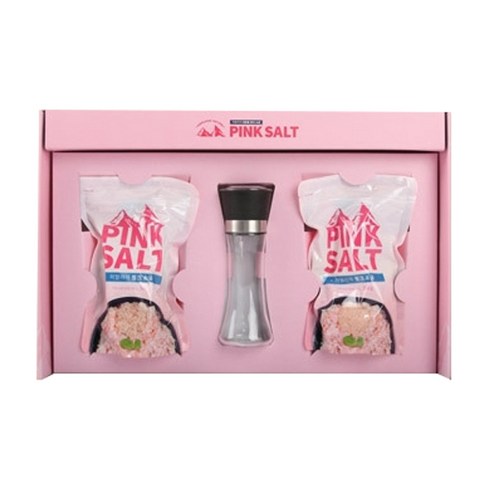 히말라야 핑크소금 500g x 2p + 그라인더 초이스 세트, 1kg, 1세트