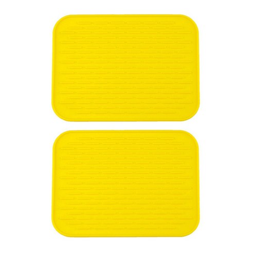 비에스업 넓은 주방 냄비 받침대, 05 노란색, 2개