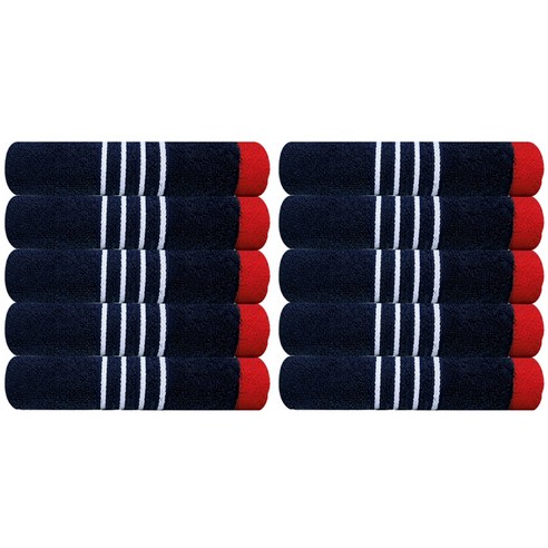 송월타월 CM 라인포 세면타올 150g 30수 면사 SN, 남색, 5개