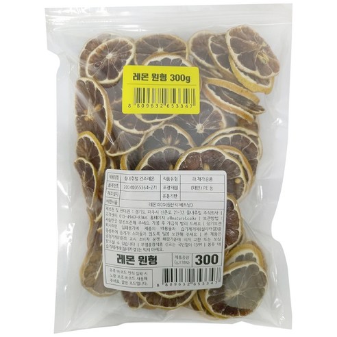 올내추럴 건조과일 레몬 원형컷, 300g, 1개