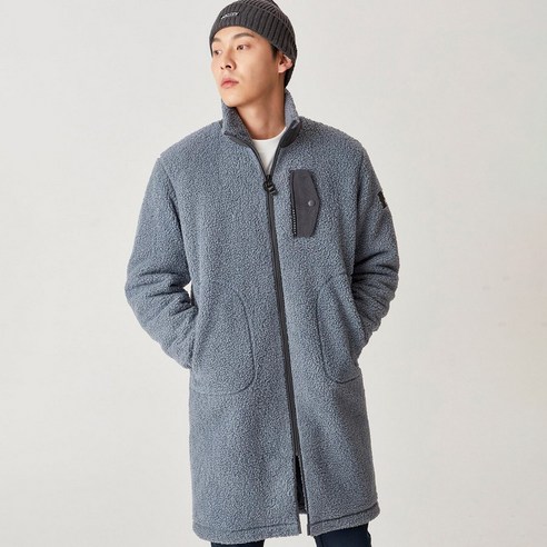 헤지스골프 뽀글이 롱기장 점퍼 HUJU1D972