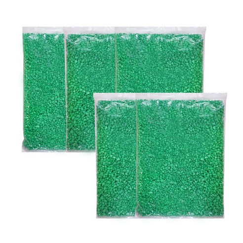 미미네스톤 칼라샌드 자갈 1kg, 초록색, 5개