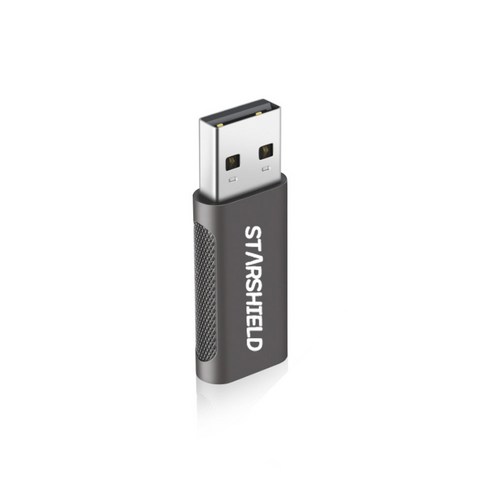 스타쉴드 C타입 TO USB A 3.0 변환 젠더, 다크그레이, 41mm, 1개