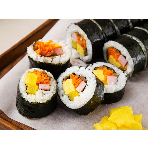 맛있는 먹거리인 한우물 전통김밥