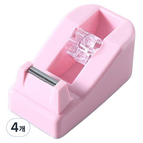 오마땅 마스킹 테이프 커터, 핑크, 4개