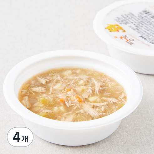 짱죽 12개월부터 이유식 반찬 치킨고구마조림, 100g, 4개, 혼합맛(치킨/고구마)