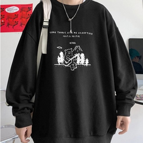 oversize overfit 男女皆宜 時尚 休閒 服裝 頂部 運動衫 男女皆宜 男女皆宜