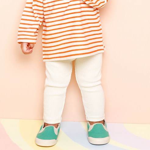 밀크마일 아동용 뉴소프트 데일리 골지 레깅스
