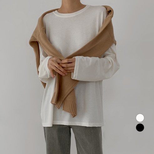 바블링브룩 여성용 소프트 텐셀 루즈핏 긴팔 티셔츠