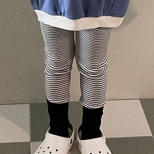 느엘 아동용 줄무늬쫀쫀면 레깅스
