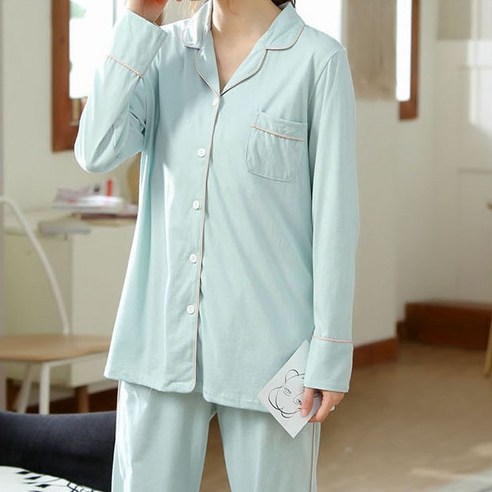 루나글램 임산부 면화 잠옷 세트 qjx370