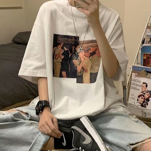 男女通用 時尚 休閒 服裝 上衣 短袖 T卹 中性 中性 中性