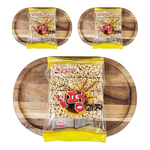 마트코리아 더욱 바삭하고 고소한 밀펑과자, 80g, 3개