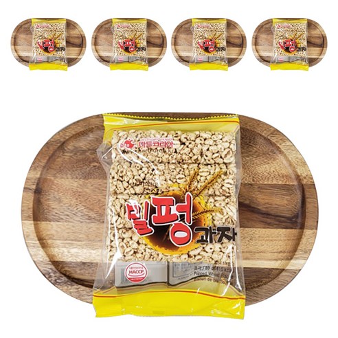 마트코리아 더욱 바삭하고 고소한 밀펑과자, 80g, 5개