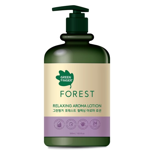 그린핑거 포레스트 릴랙싱 아로마 로션, 1개, 500ml