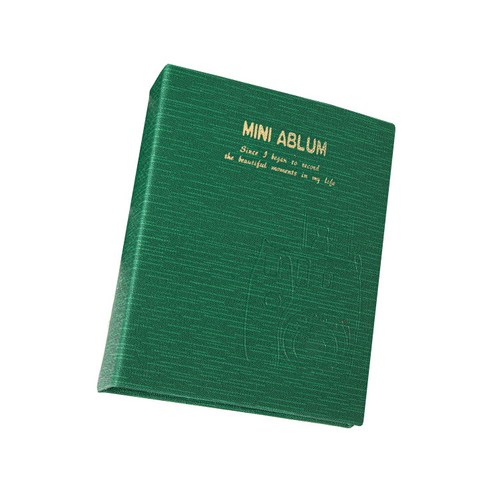셀레네 베이직 심플라인 미니앨범 12.5 x 15.5 x 4.7 cm, 그린, 32매