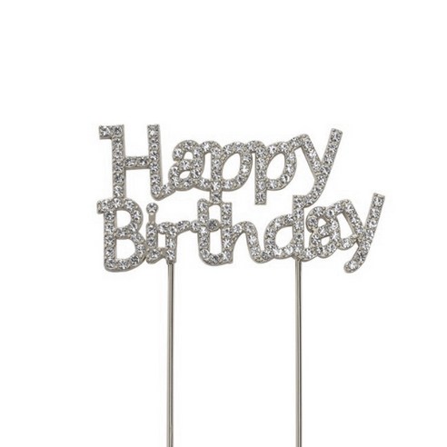 팡팡카트 생일축하 보석버전, 실버, 1개