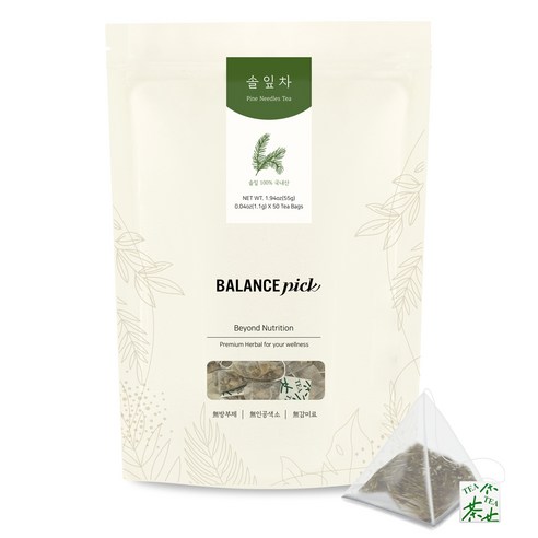 밸런스픽 솔잎차 삼각 티백, 1.1g, 50개입, 1개