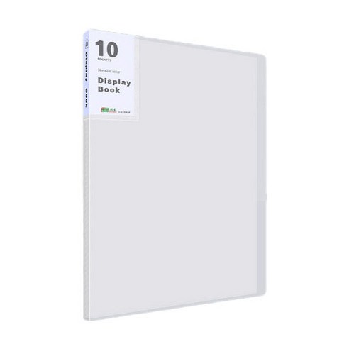깔끔데스크 A4 클리어파일 10p, 화이트, 1개