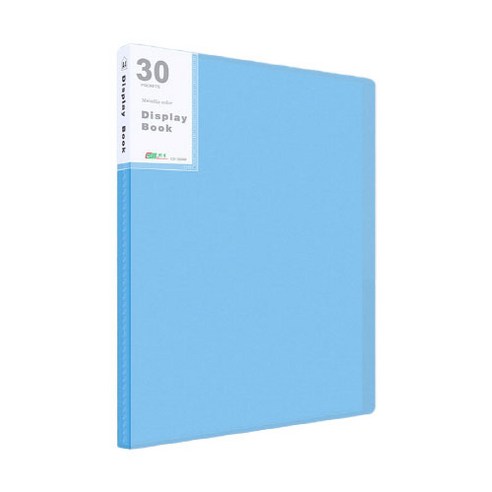깔끔데스크 A4 클리어파일 30p, 블루, 1개