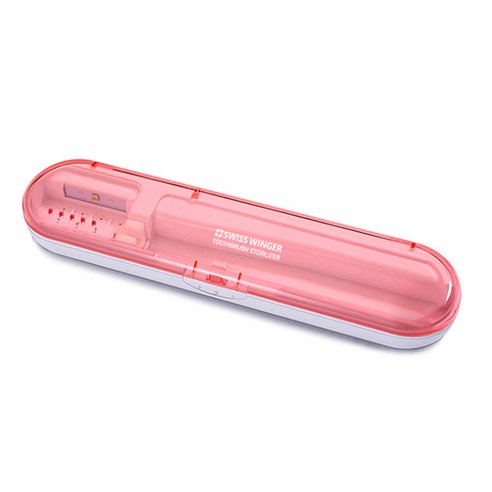 캐리 3세대 uvc LED 휴대용 칫솔살균기 SW-UV350, 핑크