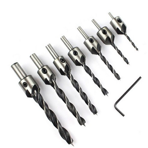 세신버팔로 육각너트비트소켓 10mm BS10, 1개 전동/정밀공구 스탠맨 목공 카운터싱크 모따기 이중기리 7종 + 렌치 세트, 1세트