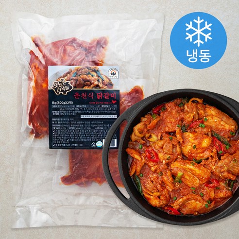 맛있는녀석들 새벽식탁 춘천식 닭갈비 (냉동) 2개, 500g