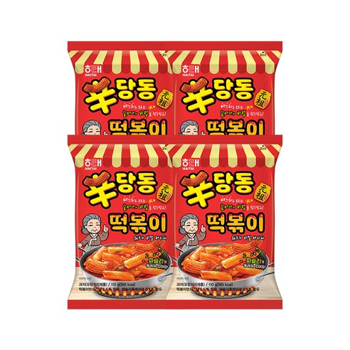 해태제과 신당동 떡볶이, 110g, 4개