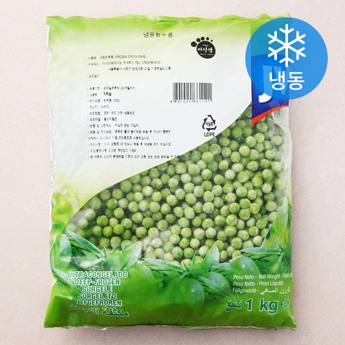 마당발 완두콩 (냉동), 1kg, 1개