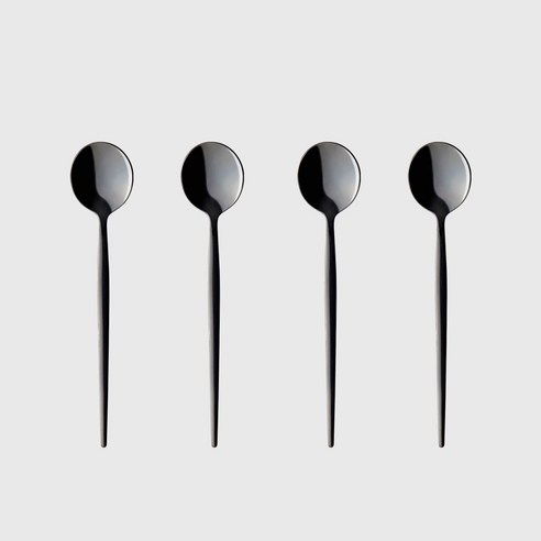 마리아꾸르끼 티스푼, 블랙, 4개