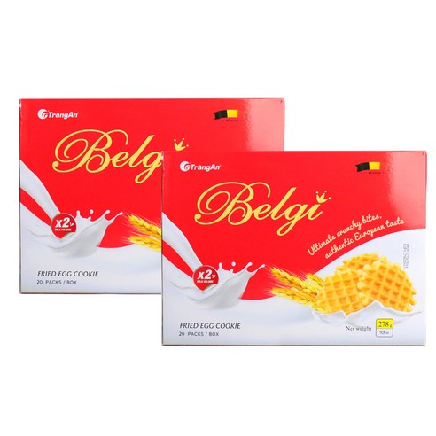 우리가스토리 벨기 에그 버터와플 쿠키 20p, 2개, 278g