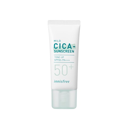 이니스프리 트루 마일드 시카 무기자차 선크림 SPF50+ PA++++, 1개, 35ml