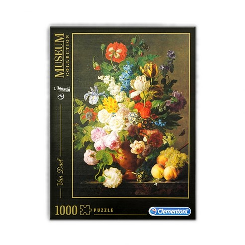 코리아보드게임즈 명화 컬렉션 꽃병 포도와 복숭아 직소퍼즐 C31415, 혼합색상, 1000피스