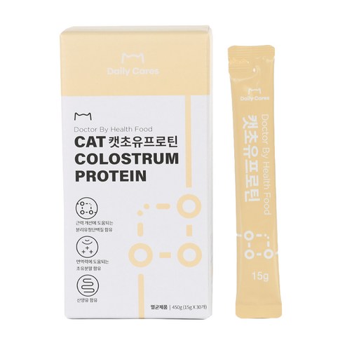 닥터바이 고양이 캣초유프로틴 단백질 영양제 15g x 30p, 1개, 면역력 강화