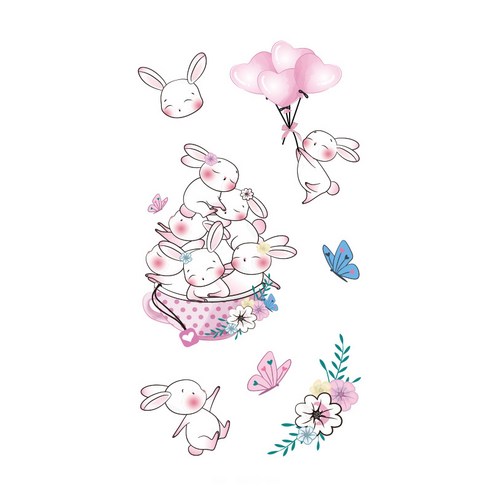 비비에라 반영구적 패션 타투 스티커 85 x 150 mm, W-0729, 1개
