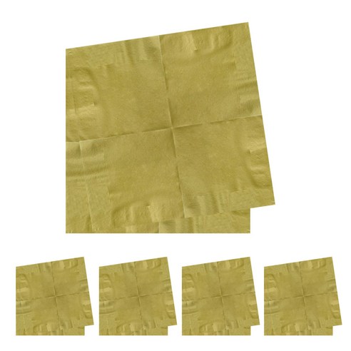 파티쇼 칼라 냅킨 20p, 골드, 5개